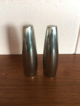 Load image into Gallery viewer, Vintage 1960s Danish Modern Stainless Steel Salt & Pepper Shakers Dansk Design, Ihq Denmark