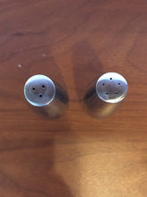 Load image into Gallery viewer, Vintage 1960s Danish Modern Stainless Steel Salt & Pepper Shakers Dansk Design, Ihq Denmark