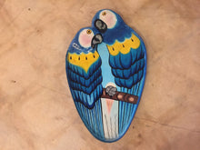 Load image into Gallery viewer, Vintage 1980s Handmade Wall Hanging Parrot Platter Made In Mexico