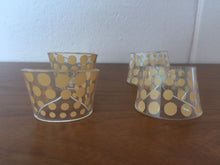 Load image into Gallery viewer, Vintage 1980s Post Modern Lucite Polka Dotted Fish Rings • Set of 4
