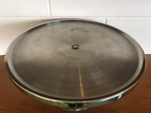 Load image into Gallery viewer, 1990s New York Style Spun Aluminum Cake Stand