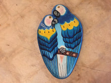Load image into Gallery viewer, Vintage 1980s Handmade Wall Hanging Parrot Platter Made In Mexico