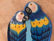 Load image into Gallery viewer, Vintage 1980s Handmade Wall Hanging Parrot Platter Made In Mexico