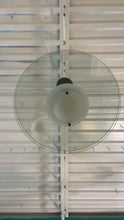 Load image into Gallery viewer, Vintage 80s Modern Metal and Glass Hanging Lamp