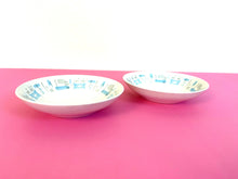 Load image into Gallery viewer, Vintage Pair of 1960s My Blue Heaven Atomic Berry or Dessert or Fruit Bowls by Royal China USA