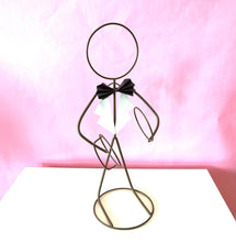 Load image into Gallery viewer, Vintage 1980s Man in Tuxedo Wrought Iron Wine Bottle Holder