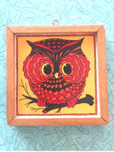 Load image into Gallery viewer, Vintage 1960s Super Cute Ceramic Owl Trivet Made In Japan