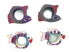 Load image into Gallery viewer, Vintage 1980s Fun Wooden Fish Napkin Rings • Set of 4