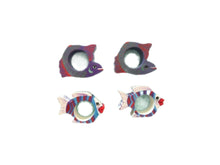 Load image into Gallery viewer, Vintage 1980s Fun Wooden Fish Napkin Rings • Set of 4