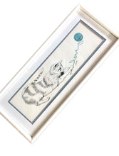 Load image into Gallery viewer, Vintage 1970s Children’s Room or Nursery Kitten With Ball of Yarn Illustration