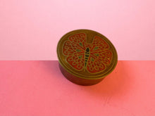 Load image into Gallery viewer, Vintage Brass Butterfly Trinket Box
