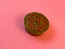 Load image into Gallery viewer, Vintage Brass Butterfly Trinket Box