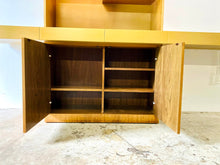 Load image into Gallery viewer, Vintage 70s Iconic Vladimir Kagan Exotic Wood Illuminated Sideboard Bar Cabinet, Signed