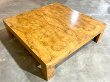 Load image into Gallery viewer, Vintage Mid Century Modern 1970s Milo Baughman Monumental Burl Wood Table