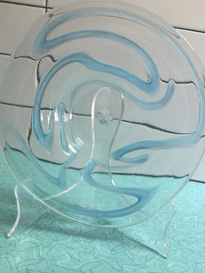Amazing Art Glass Bimorphic Bowl 1972 Mid Century Modern