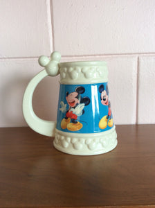 Vintage 1990s Walt Disney Store Official Mickey Mouse Coffee Mug Tankard NIB