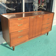 Load image into Gallery viewer, Iconic 1960s Vintage Low Profile Mid Century Modern TV Console Long Dresser by Broyhill
