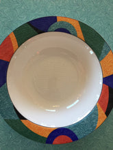 Load image into Gallery viewer, Vintage 1990s Post Modern Memphis Inspired 10” Round Vegetable Bowl Accent by VICTORIA &amp; BEALE
