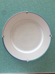Vintage 1990s Post Modern Memphis Inspired Tapas or Chop Plate Jet Set by Mikasa
