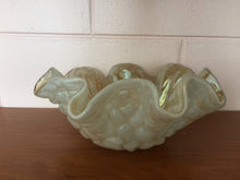 Load image into Gallery viewer, Vintage 1930s Art Glass Opalescent Bubble Bowl
