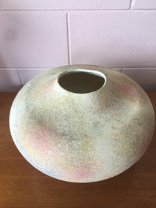Vintage 1994 Pink Rainbow Retro Mod Large Ceramic Vase 164 By Royal Haeger