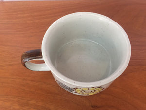 Vintage 1970s Boho Chic Ceramic Sea Shell Soup Mug