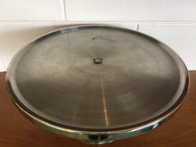 Load image into Gallery viewer, 1990s New York Style Spun Aluminum Cake Stand
