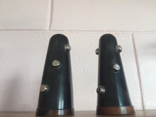 Load image into Gallery viewer, Vintage Mid Century Modern Studded Resin Salt and Pepper Shakers
