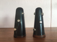 Load image into Gallery viewer, Vintage Mid Century Modern Studded Resin Salt and Pepper Shakers
