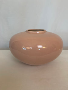 Vintage 80s Large Mauve Ceramic Vase