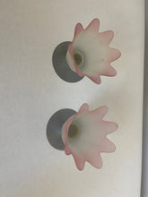 Load image into Gallery viewer, Vintage 1980s Pair of Glass and Metal  Tealight Holders
