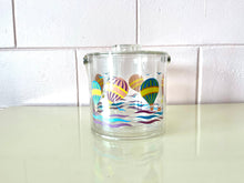 Load image into Gallery viewer, Vintage 1980s Acrylic Ice Bucket With Hot Air Balloon Design by Culver
