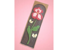 Load image into Gallery viewer, Vintage 1970s Hand Carved Teak Plank with Flower and Butterfly
