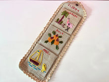 Load image into Gallery viewer, Vintage Florida Boho Colorful Wicker Letter Holder
