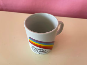Vintage 1984 Avon Rainbow Happiness Mug