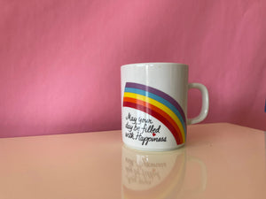 Vintage 1984 Avon Rainbow Happiness Mug