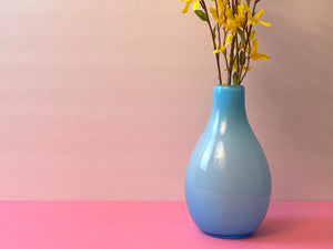Vintage Tall Light Blue Cloud Vase