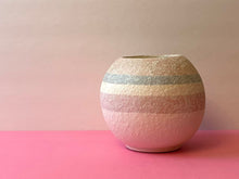 Load image into Gallery viewer, Vintage 80s Striped Round Vase
