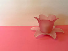 Load image into Gallery viewer, Vintage 80s Pink + White Candleholder from Partylite

