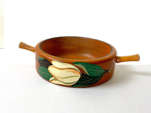 Load image into Gallery viewer, Vintage 1940s RobinHood Ware Vintage Hand-Painted Wood Serving Bowl
