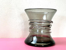 Load image into Gallery viewer, Vintage 1960s Large Danish Modern Studio Glass Vase In The Style of Holmegaard
