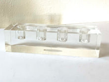 Load image into Gallery viewer, Vintage 1980s Lucite 4 Candle Candle Holder
