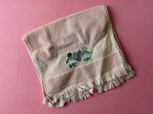 Load image into Gallery viewer, Vintage Cotton Hand Towel With Dolls + Heart Design Cross Stitching
