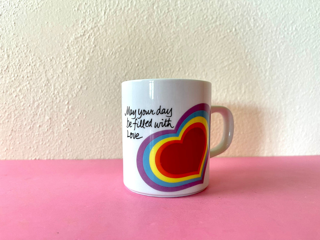 Vintage 1983 Avon Rainbow Happiness Mug