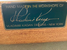 Load image into Gallery viewer, Vintage 70s Iconic Vladimir Kagan Exotic Wood Illuminated Sideboard Bar Cabinet, Signed
