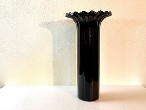 Vintage 80s Large Ceramic Memphis Design Zig Zag Vase by Haeger