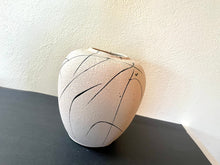 Load image into Gallery viewer, Vintage Pink + Black Splatter Pottery Vase Made In Italy
