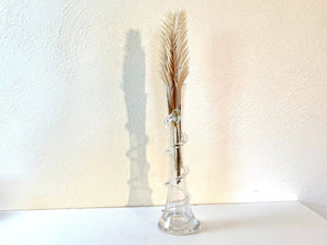 Post Modern Clear Tall Glass Vase