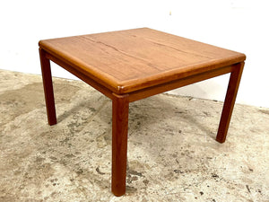 Vintage Danish Modern Teak with Rosewood Inlay Side Table