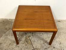 Load image into Gallery viewer, Vintage Danish Modern Teak with Rosewood Inlay Side Table
